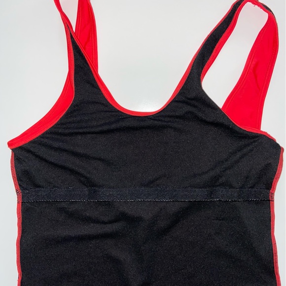 All American Firecracker Red One Piece Maillot Swimsuit Size Medium U Back - Picture 7 of 8